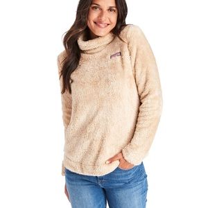 Plush Teddy Funnel Neck Relaxed Shep Shirt